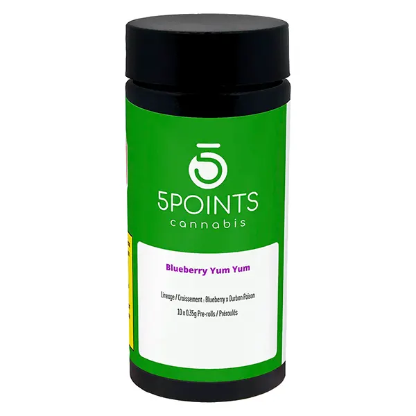 Blueberry Yum Yum Pre-Roll (Pre-Rolls) by 5 Points Cannabis