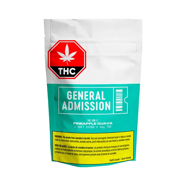 Image for Pineapple Guava THC & CBD Gummy (1:1), cannabis gummies by General Admission