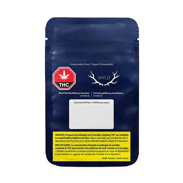 Image for Real Fruit Huckleberry Gummies, cannabis all products by WYLD