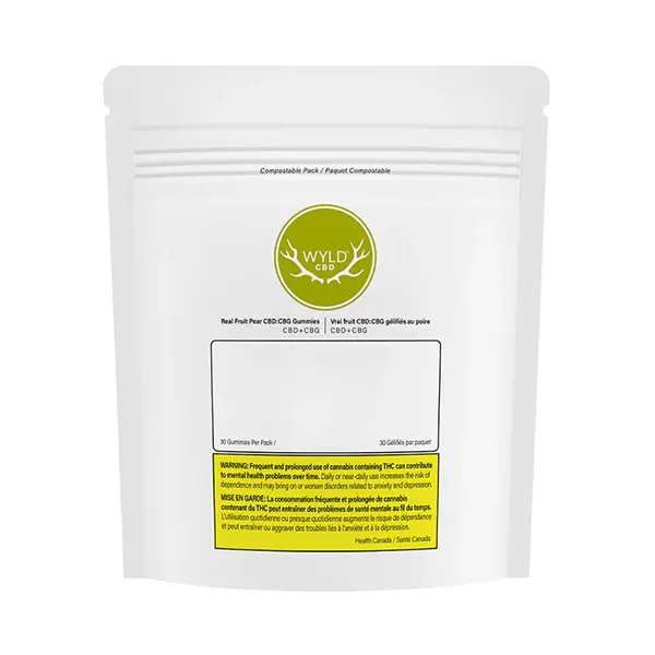 Image for Real Fruit Pear CBD + CBG Vegan Gummies, cannabis all products by WYLD