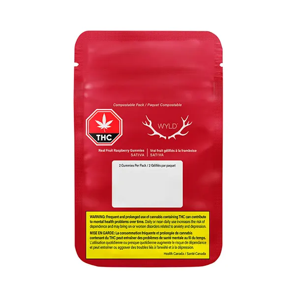 Image for Real Fruit Raspberry Gummies, cannabis all products by WYLD