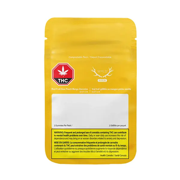 Image for Real Fruit Sour Peach Mango 3:1 CBG:THC, cannabis popular in all products by WYLD