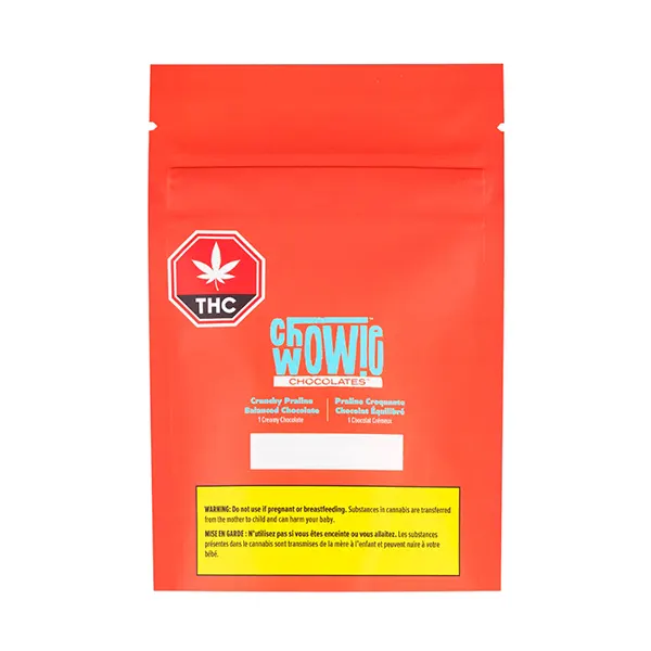 Image for Crunchy Praline Balanced Chocolate, cannabis chocolates by Chowie