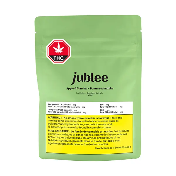 Apple & Matcha fruit bites THC:CBD (Baked Goods) by Jublee