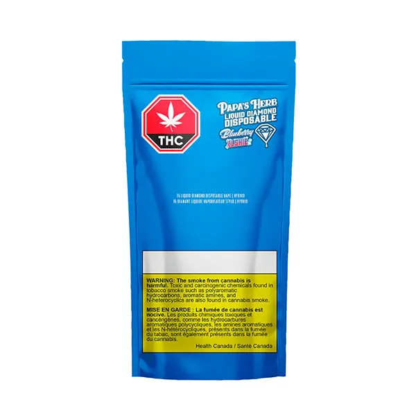 Image for Hybrid Blueberry Zlshie - Liquid Diamond Disposable, cannabis all products by Papa's Herb