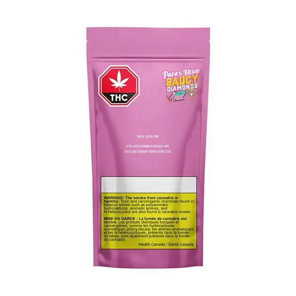 Image for Indica Astro Pink Saucy Diamond Disposable, cannabis all products by Papa's Herb