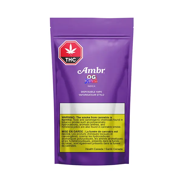 Image for Indica OG Kush Disposable, cannabis disposable vapes by AMBR