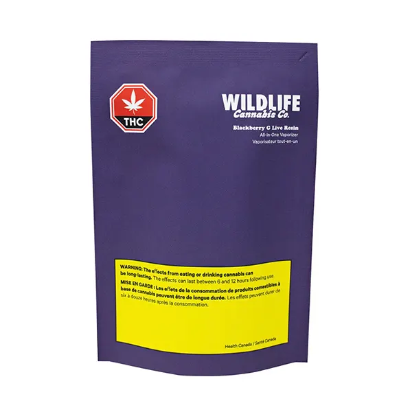 Image for Live Resin Blackberry G Vape, cannabis all products by Wildlife Cannabis