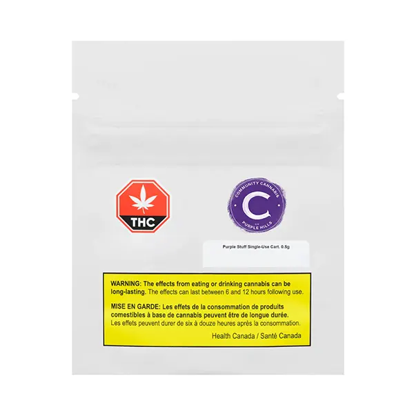 Image for Purple Stuff Single-Use Indica Disposable Pen, cannabis popular in disposable vapes by Community