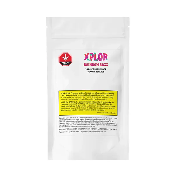 Image for Rainbow Razz Disposable Vape, cannabis all products by XPLOR