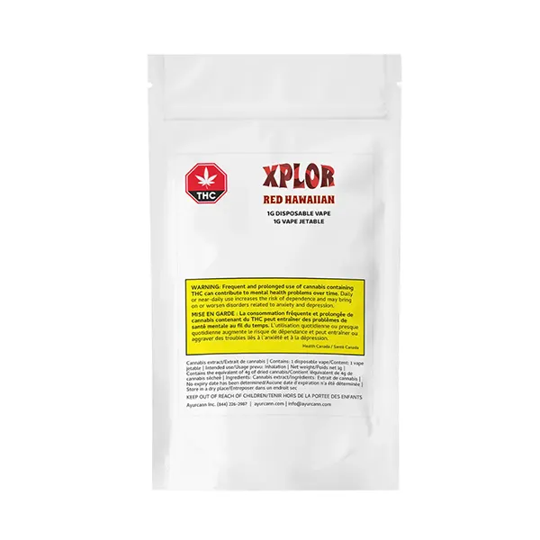 Image for Red Hawaiian Disposable Vape, cannabis all products by XPLOR