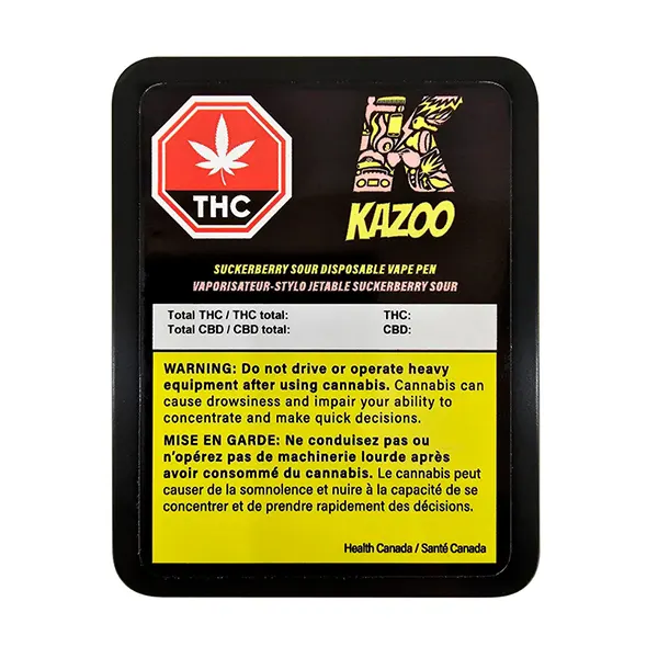 Suckerberry Sour Vape (Disposable Vapes) by Kazoo