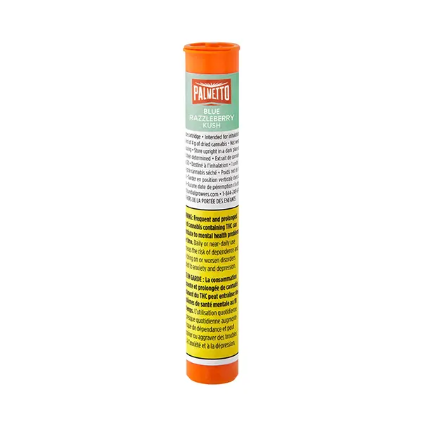 Image for Blue Razzleberry Kush Distillate 510 Thread Cartridge, cannabis all products by Palmetto