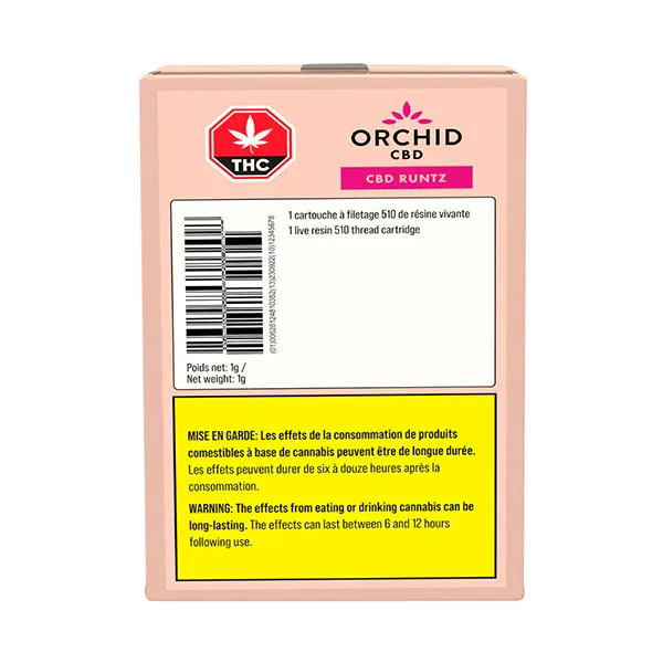 Image for CBD RNTZ LIVE RESIN 510 Thread Cartridge, cannabis all products by Orchid CBD