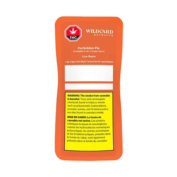Forbidden Pie Live Resin Vape (510 Cartridges) by Wildcard Extracts