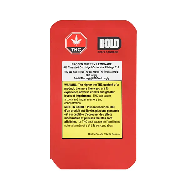 Image for Frozen Cherry Lemonade 510 Thread Cartridge, cannabis all products by BOLD