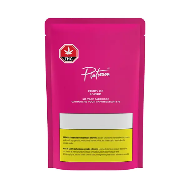 Image for Fruity OG 510 Thread Cartridge, cannabis 510 cartridges by Platinum