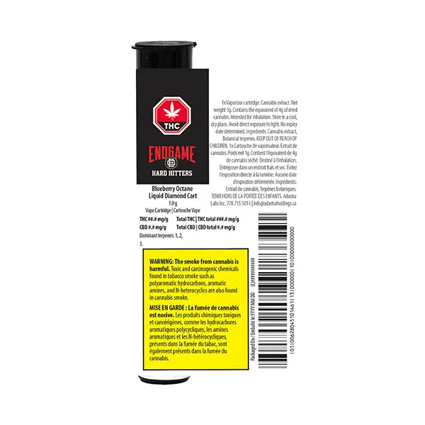 Image for Hard Hitters Blueberry Octane Liquid Diamond 510 Thread, cannabis all products by Endgame