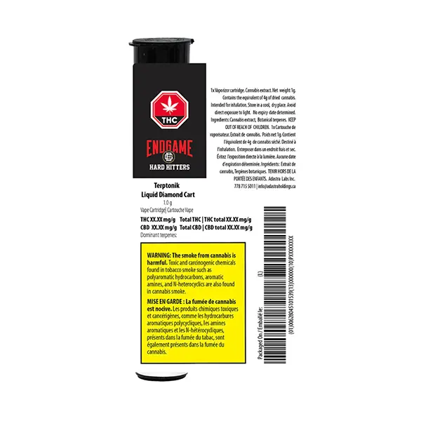 Image for Hard Hitters Terptonik Liquid Diamond, cannabis 510 cartridges by Endgame
