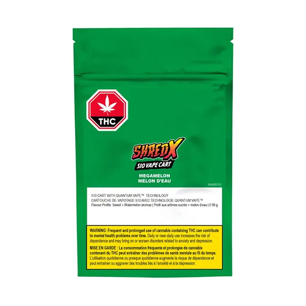 Image for Megamelon 510 Thread Cartridge, cannabis 510 cartridges by Shred