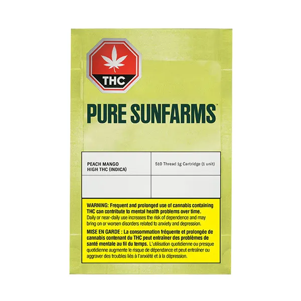 Peach Mango High THC 510 Thread Cartridge (510 Cartridges) by Pure Sunfarms