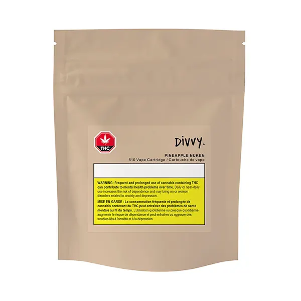 Pineapple Nuken 510 Thread Vape Cart (510 Cartridges) by Divvy