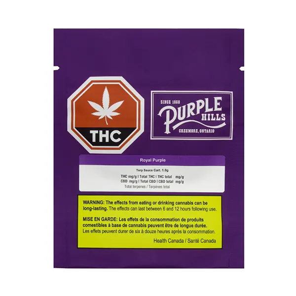 Image for Terp Sauce - Royal Purple 510 Thread Cartridge, cannabis 510 cartridges by Purple Hills