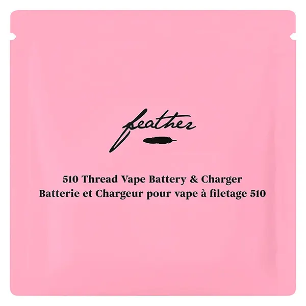 Image for Pink 510 Thread Vape Battery and Charger, cannabis all products by Feather
