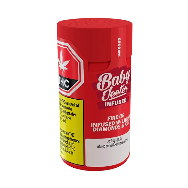 Image for Baby Jeeter Infused Fire OG Pre-Roll, cannabis all products by Jeeter
