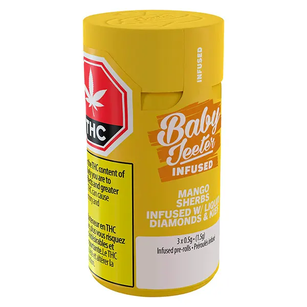 Image for Baby Jeeter Infused Mango Sherbs Pre-Roll, cannabis all products by Jeeter