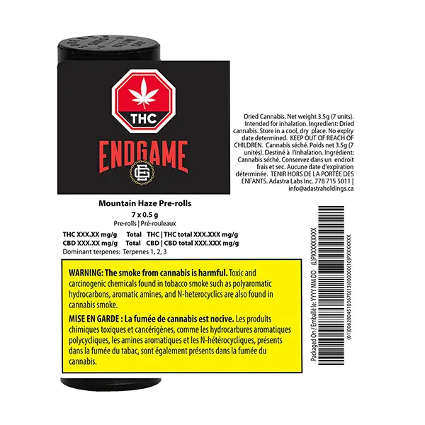 Mountain Haze Pre-roll (Pre-Rolls) by Endgame