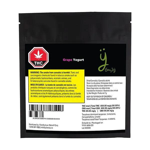 Image for Grape Yogurt, cannabis all products by Green Joy