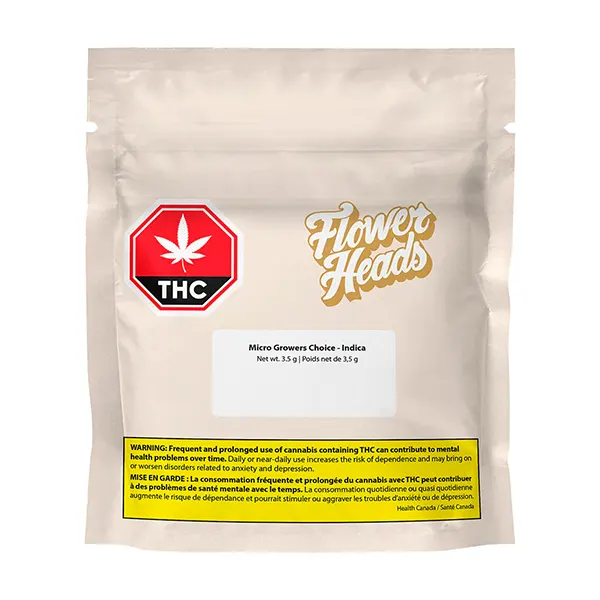 Image for Micro Growers Choice Indica, cannabis all products by Flower Heads