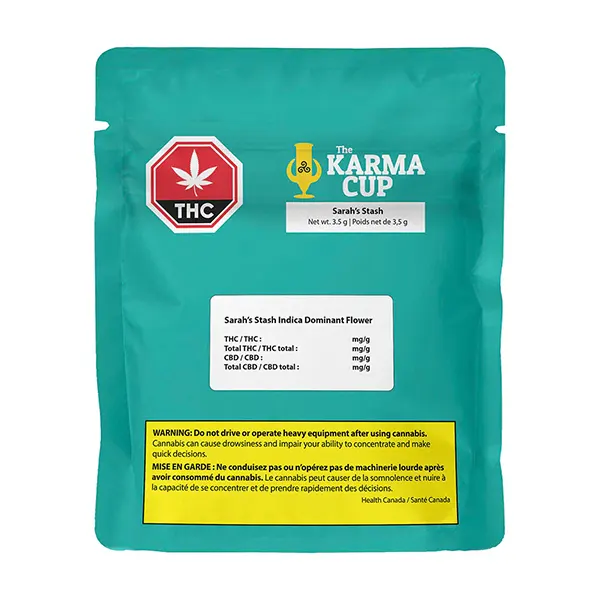 Image for Sarah's Stash Indica Dominant Flower, cannabis all products by The Karma Cup
