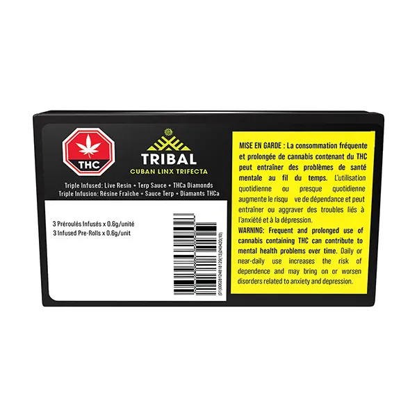 Cuban Linx Trifecta Infused Pre-Roll (Pre-Rolls) by Tribal