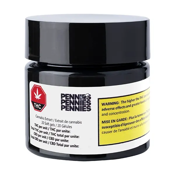 THC Capsules (Capsules, Softgels) by Pennies