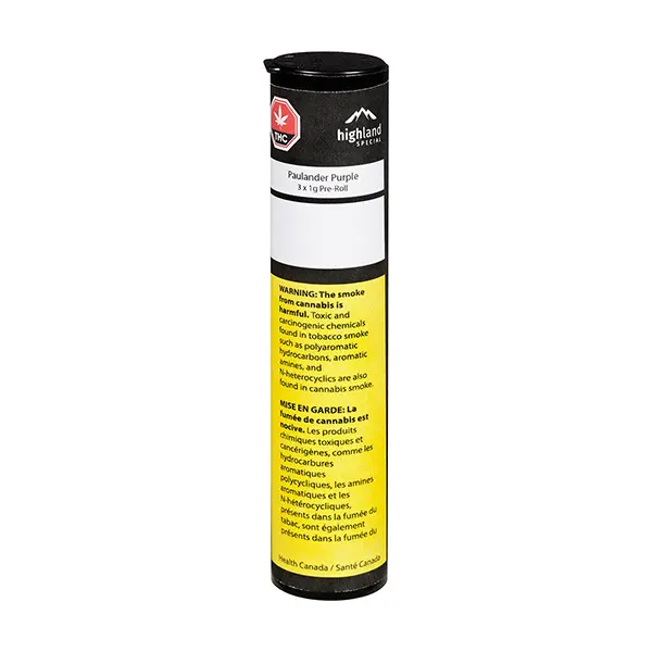 Image for Paulander Purple Pre-Roll, cannabis all products by Highland Special