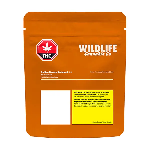 Golden Banana Balanced 1:1 (Dried Flower) by Wildlife Cannabis