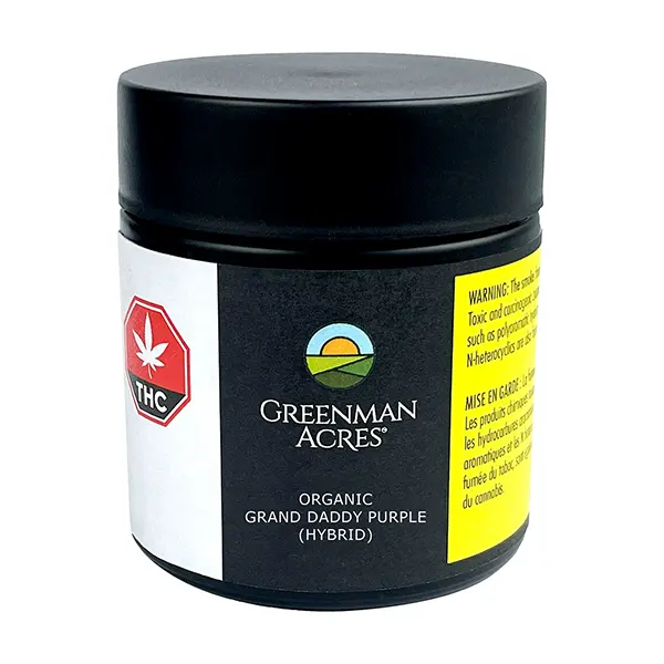 Organic Grand Daddy Purple (Dried Flower) by Greenman Acres