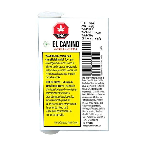 Image for Gorilla Glue 4 Pre-Roll, cannabis all products by El Camino