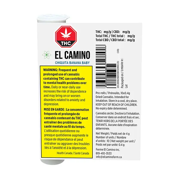 Image for Chiquita Banana Baby, cannabis all products by El Camino