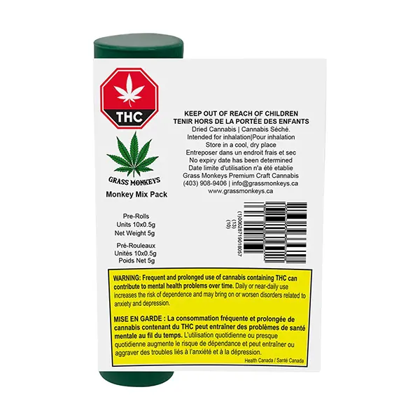 Image for Monkey Mix Pack Pre-Roll, cannabis all products by Grass Monkeys