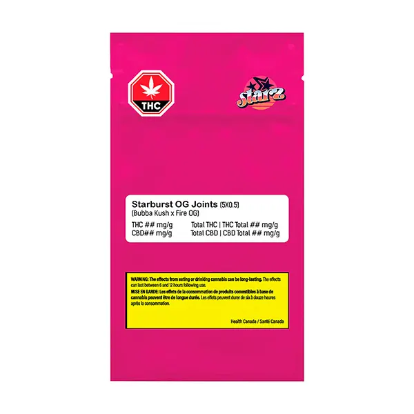 Image for Starburst OG Joints, cannabis pre-rolls by Starz