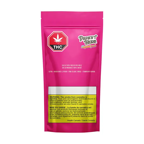 Image for Tropical Pack Triple Infused Pre-Roll, cannabis all products by Papa's Herb