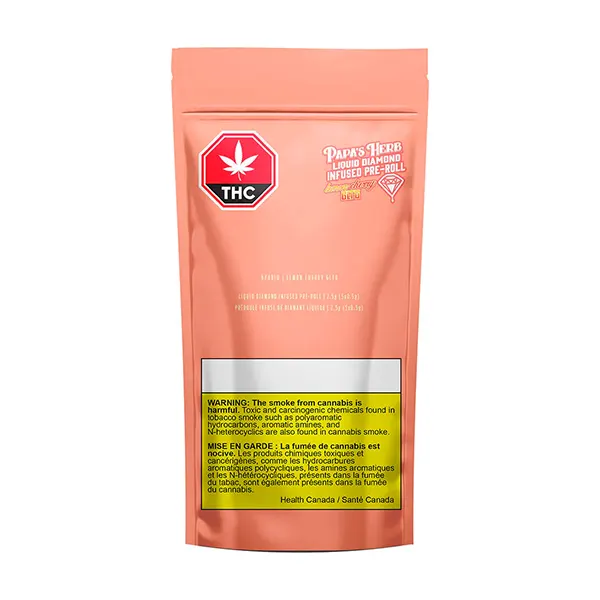 Image for Hybrid LemonCherry GLTO Liquid Diamond Infused Pre-Roll Pack, cannabis all products by Papa's Herb