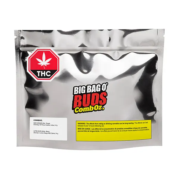 CombOz: GMO Cookies + Ultra Sour (Dried Flower) by Big Bag O' Buds