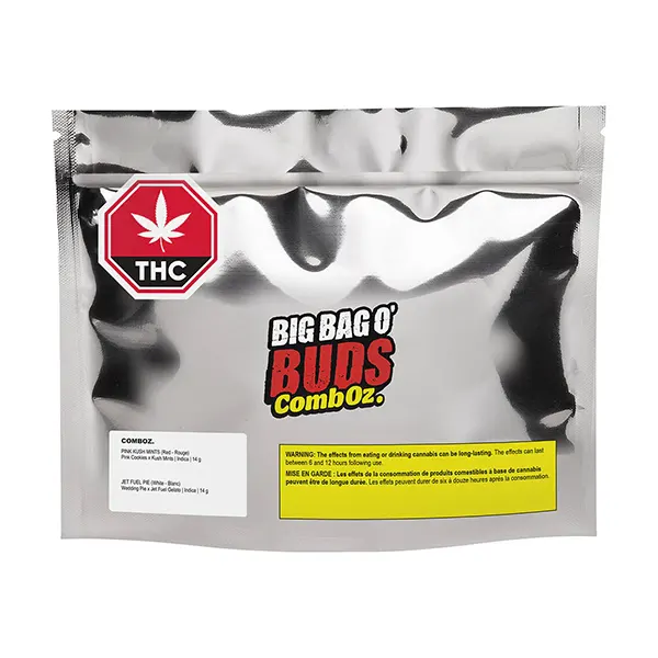 CombOz: Pink Kush Mintz + Jet Fuel Pie (Dried Flower) by Big Bag O' Buds
