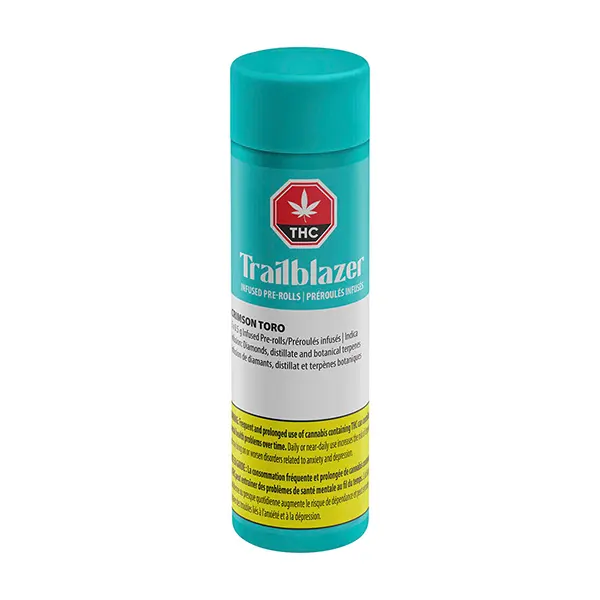Image for Crimson Toro Diamond & Distillate Infused Pre-Roll, cannabis all products by Trailblazer