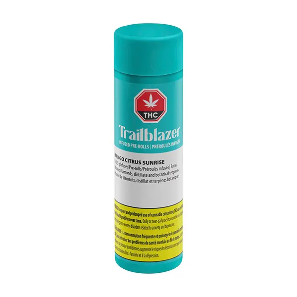Image for Mango Citrus Sunrise Diamond & Distillate Infused Pre-Roll, cannabis all products by Trailblazer