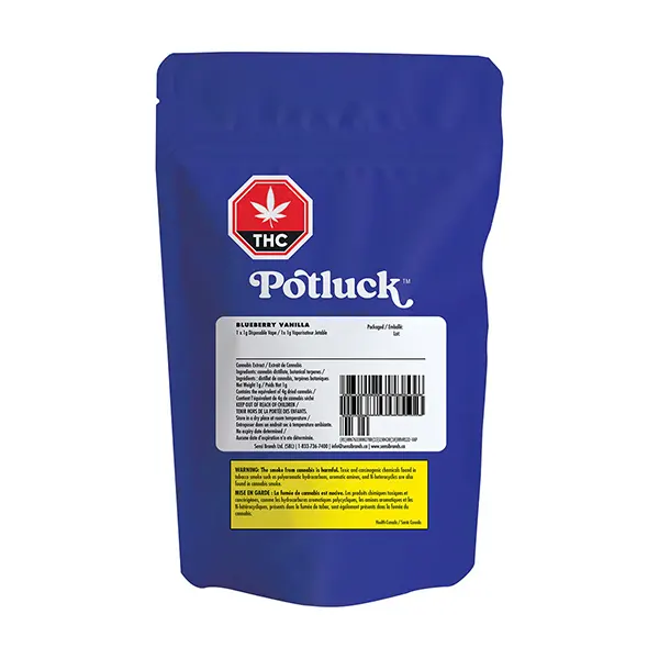 Potluck Blueberry Vanilla Disposable Vape (Disposable Vapes) by Potluck